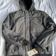 Levi’s Men’s Soft Shell Sherpa Lined Hooded Jacket Gray XL B4HP