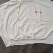 Levi’s Women’s Graphic Cropped Laundry Day Hoodie Tofu XL B4HP