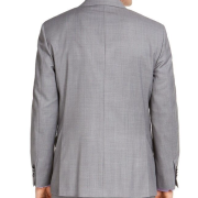 Michael Kors Men’s Modern-Fit Airsoft Suit Jacket Gray Sharkskin 50L B4HP