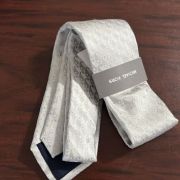 Michael Kors Men’s Remson Pin-Dot Tie Silver OS B4HP