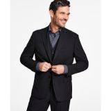 Alfani Men's Classic-Fit Stretch Solid Suit Jacket Black 44R B4HP $360