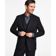 Alfani Men’s Classic-Fit Stretch Solid Suit Jacket Black 44R B4HP $360