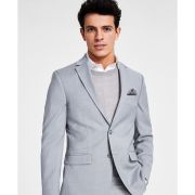 Bar III Men’s Skinny-Fit Sharkskin Suit Jacket Light Gray 42L B4HP $425