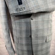 Tommy Hilfiger Men’s Modern-Fit Blue Plaid Sport Coat Gray 38R B4HP $295