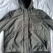 Levi’s Men’s Soft Shell Sherpa Lined Hooded Jacket Gray XL B4HP