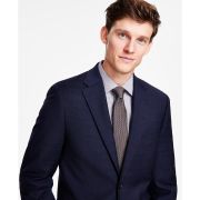 Tommy Hilfiger Men’s Modern-Fit Plaid Wool Blend Suit Jacket Blue 38L B4HP $450