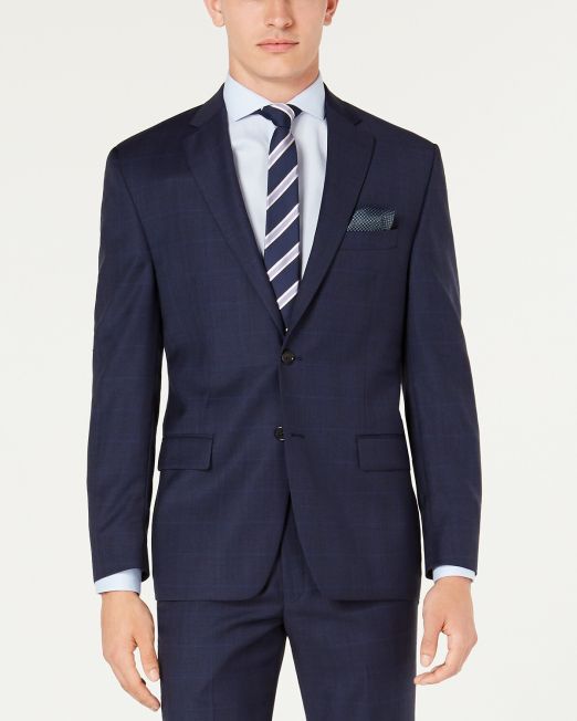 Lauren Ralph Lauren Men's Classic-Fit Stretch Suit Jacket Blue B4HP $450