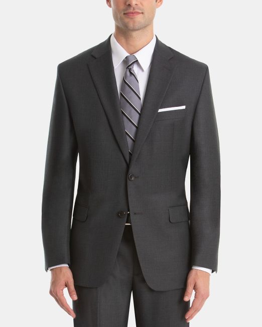 Connoisseur Men's UltraFlex Classic-Fit Wool Suit Gray 50L B4HP $450