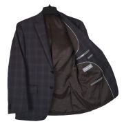 Michael Kors Men Classic-Fit Wool-Blend Suit Separate Jacket Charcoal B4HP $450