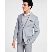 Bar III Men’s Skinny-Fit Sharkskin Suit Jacket Light Gray 42L B4HP $425