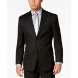 Sean John Men's Classic-Fit Black Solid Jacket Black 42L B4HP $360