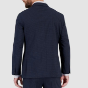 Nautica Men’s Modern-Fit Bi-Stretch Fall Suit Jacket Blue Tick 46R B4HP $395