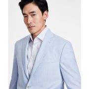 Michael Kors Men’s Classic-Fit Herringbone Sport Coat Blue 38R B4HP $295