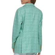 Levi’s Women’s Double-Breasted Printed Blazer Green L B4HP