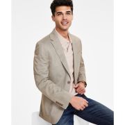 Calvin Klein Men’s Solid Slim-Fit Soft Sport Coat Tan B4HP $295