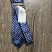 Michael Kors Men’s Classic Tight Gingham Tie Blue OS B4HP