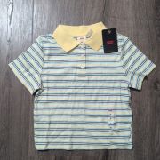 Levi’s Women’s Jeni Cropped Polo T-Shirt Angel Blue/Green B4HP