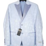 Alfani Men's Slim-Fit Floral Evening Jacket Blue 40S B4HP $295