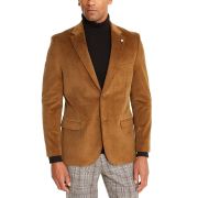 Nautica Men’s Modern-Fit Active Stretch Corduroy Sport Coat Camel 42R B4HP
