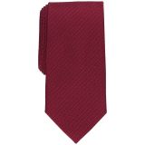 Perry Ellis Men's Brosher Classic Mini-Dash Tie Burgundy OS B4HP