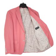 Lauren Ralph Lauren Blazer Red Linen UltraFlex Classic Fit Long $295 B4HP