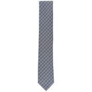 Alfani Men’s Gino Plaid Slim Tie Grey OS B4HP