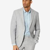 Tommy Hilfiger Men's Modern-Fit Flex Stretch Linen Suit Jacket 42S B4HP $350