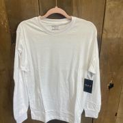 Galaxy by Harvic Men’s White Solid Knit T-Shirt Medium B4HP
