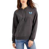 Rebellious One Juniors' Long-Sleeve Graphic Hooded Sweatshirt Charcoal XS B4HP