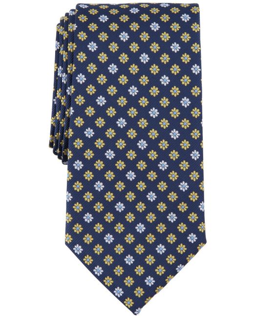 Club Room Men's Upland Floral Medallion Tie OS B4HP