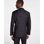 Michael Kors Men Classic-Fit Wool-Blend Suit Separate Jacket Charcoal B4HP $450
