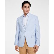 Michael Kors Men’s Classic-Fit Herringbone Sport Coat Blue 38R B4HP $295