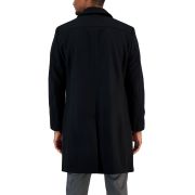 Nautica Men’s Classic-Fit Double Breasted Wool Overcoat Black 38S B4HP $395