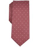 Alfani Men's Utopia Dot Tie Coral OS B4HP