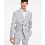 Tommy Hilfiger Men's Modern-Fit Double-Breasted Suit Jacket Grey 42R B4HP $360