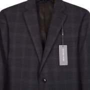 Michael Kors Men Classic-Fit Wool-Blend Suit Separate Jacket Charcoal B4HP $450