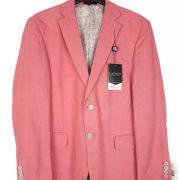 Lauren Ralph Lauren Blazer Red Linen UltraFlex Classic Fit Long $295 B4HP