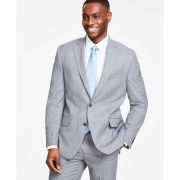 Michael Kors Men’s Classic-Fit Stretch Wool-Blend Suit Jacket Gray 46L B4HP $450