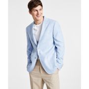 Calvin Klein Men’s Solid Slim-Fit Soft Sport Coat Light Blue 40L B4HP $295