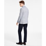 Tommy Hilfiger Men’s Modern-Fit Blue Plaid Sport Coat Gray 38R B4HP $295