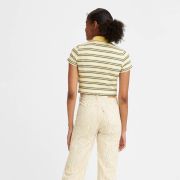 Levi’s Women’s Jeni Cropped Polo T-Shirt Angel Blue/Green B4HP