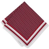 Alfani Men's Fiora Geometric-Print Pocket Square Red OS B4HP