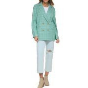 Levi’s Women’s Double-Breasted Printed Blazer Green L B4HP