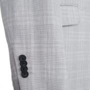 Ted Baker Mens Slim-Fit Wool Linen Blend Suit Jacket Light Grey Sz 3 US 38R B4HP
