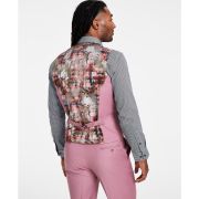 Tayion Collection Men’s Classic Fit Suit Vest Mauve Solid M B4HP