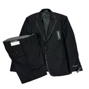 Karl Lagerfeld Men’s Acton 2-Piece Tuxedo Modern Fit Suit Black B4HP $495
