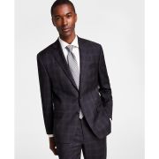 Michael Kors Men Classic-Fit Wool-Blend Suit Separate Jacket Charcoal B4HP $450