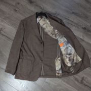 Tallia Men’s Slim-Fit Wool-Blend Printed Sport Coat Charcoal/tan 48L B4HP $295