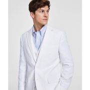 Tommy Hilfiger Men’s Modern-Fit Flex Stretch Linen Suit Jacket White B4HP $360