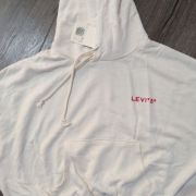 Levi’s Women’s Graphic Cropped Laundry Day Hoodie Tofu XL B4HP